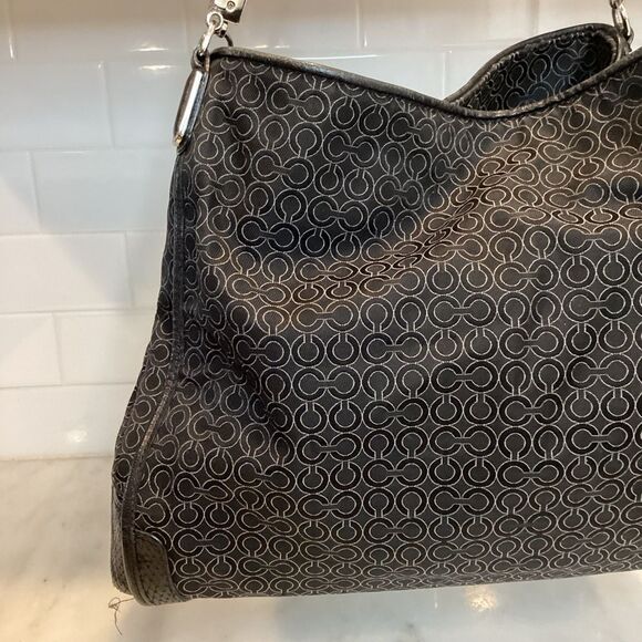 Coach Jacquard Signature Logo Madison Phoebe Shoulder Bag - Picture 5 of 16